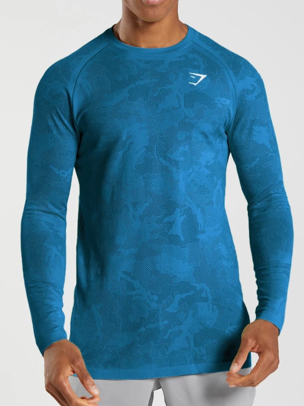 Gymshark Men’s GEO SEAMLESS LONG SLEEVE T-SHIRT! New without tags. Size Large